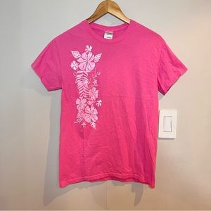 VINTAGE | hot pink Hawaii short sleeve souvenir t-shirt top